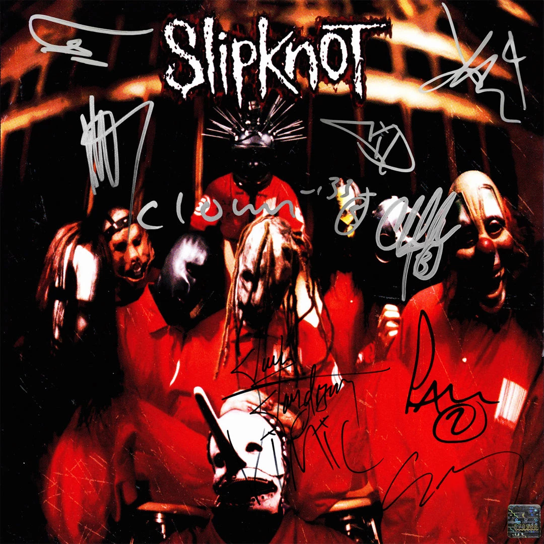 RARE-T Limited Edition Frames Slipknot Self Titled Gold LP Limited Signature Edition Studio Licensed Custom Frame 2 RARE-T Limited Edition Frames Slipknot Self Titled Gold LP Limited Signature Edition Studio Licensed Custom Frame