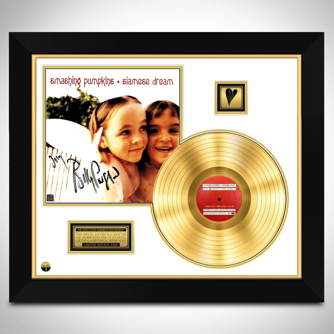 RARE-T Smashing Pumpkins Siamese Dream Gold LP Limited Signature Edition Studio Licensed Custom Frame 1 RARE-T Smashing Pumpkins Siamese Dream Gold LP Limited Signature Edition Studio Licensed Custom Frame