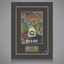 APW The Incredible Hulk & Wolverine #1 1986 Hand-Signed Comic Book By Stan Lee, H. Jackman & M. Ruffalo Custom Frame