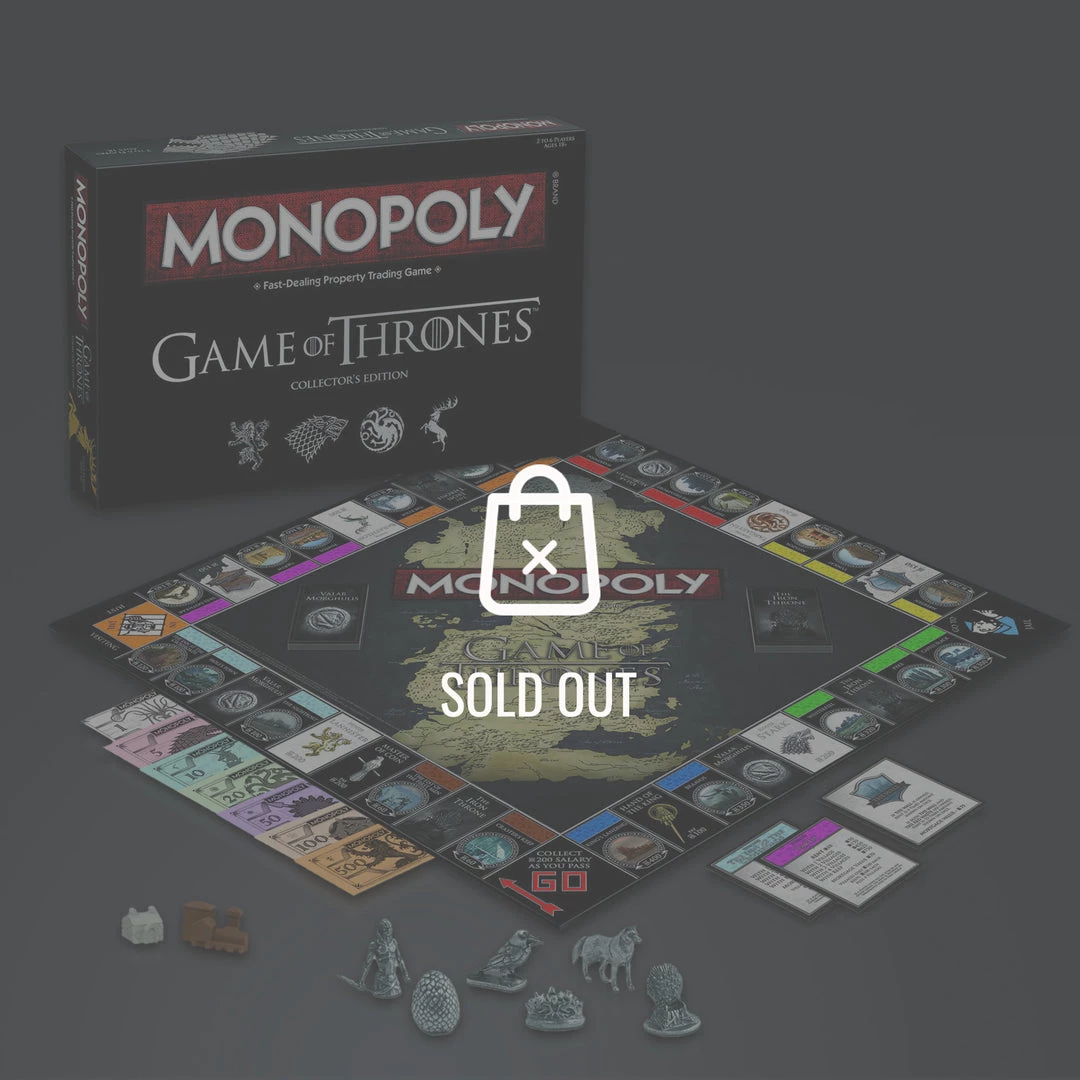 RARE-T Game Of Thrones- Limited Premium Collector'S Edition Monopoly Game Game Room 1 RARE-T Game Of Thrones- Limited Premium Collector'S Edition Monopoly Game Game Room