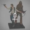 RARE-T Star Wars - Han Solo & Chewbacca Limited Edition Vintage Statue Collectible Statues