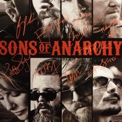 APW Sons Of Anarchy 'Faces' Hand Signed Poster Rare-T Exclusive Custom Frame Signed Memorabilia