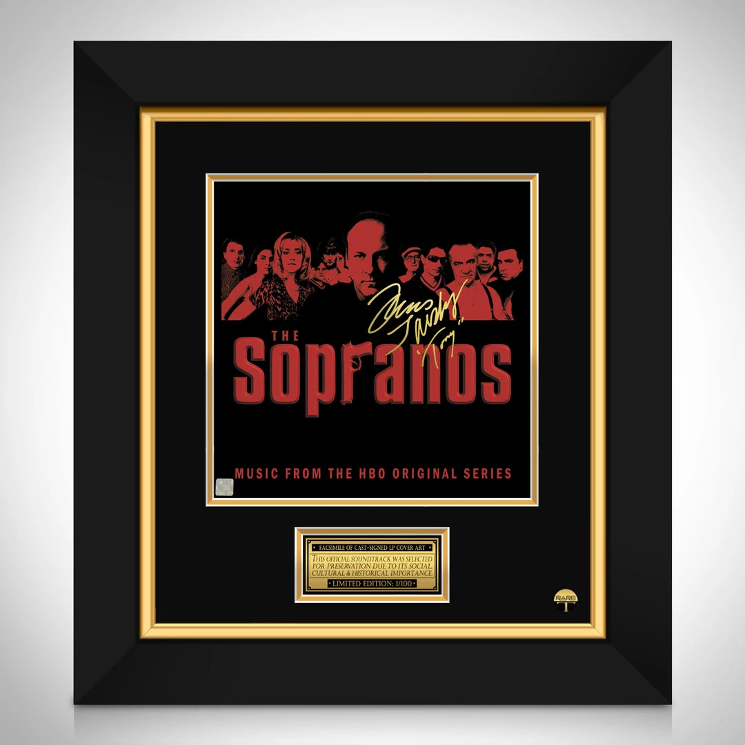 RARE-T The Sopranos HBO Series Soundtrack Limited Signature Edition Studio Licensed LP Cover Custom Frame Limited Edition Frames 1 RARE-T The Sopranos HBO Series Soundtrack Limited Signature Edition Studio Licensed LP Cover Custom Frame Limited Edition Frames