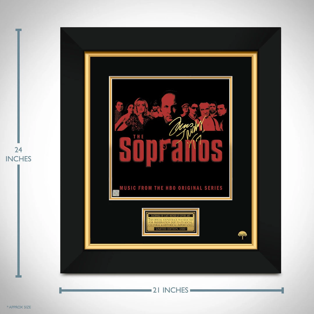 RARE-T The Sopranos HBO Series Soundtrack Limited Signature Edition Studio Licensed LP Cover Custom Frame Limited Edition Frames 5 RARE-T The Sopranos HBO Series Soundtrack Limited Signature Edition Studio Licensed LP Cover Custom Frame Limited Edition Frames
