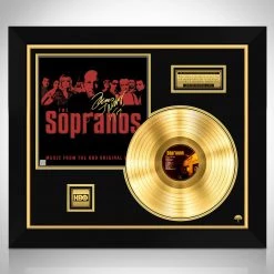 Rare-T The Sopranos HBO Series Soundtrack Limited Signature Edition Studio Licensed Gold LP Custom Frame Limited Edition Frames