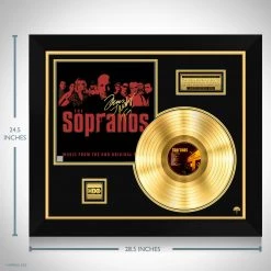 Rare-T The Sopranos HBO Series Soundtrack Limited Signature Edition Studio Licensed Gold LP Custom Frame Limited Edition Frames