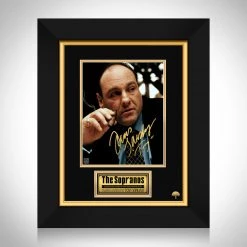 RARE-T The Sopranos Tony Soprano Smoking Cigar Photo Limited Signature Edition Studio Licensed Custom Frame Limited Edition Frames