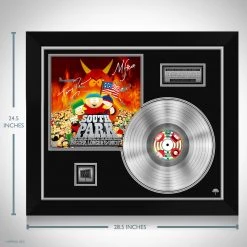 RARE-T Limited Edition Frames South Park Bigger, Longer & Uncut Limited Signature Edition Studio Licensed Platinum LP Custom Frame