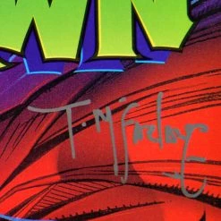 Rare-T Spawn #1 - Handsigned By Todd Mcfarlane Comic Book