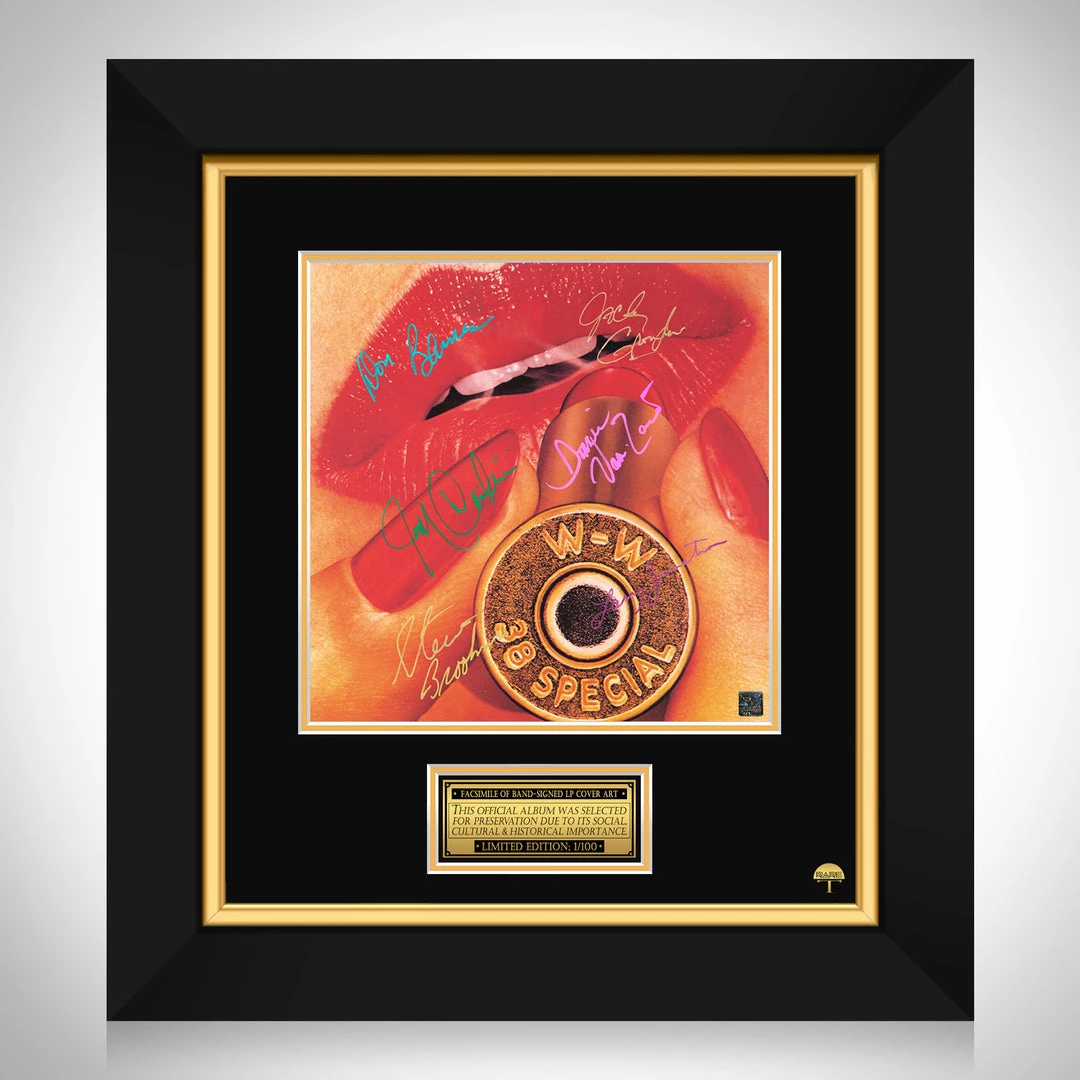 RARE-T .38 Special - Rockin’ Into The Night LP Cover Limited Signature Edition Studio Licensed Custom Frame 1 RARE-T .38 Special - Rockin’ Into The Night LP Cover Limited Signature Edition Studio Licensed Custom Frame