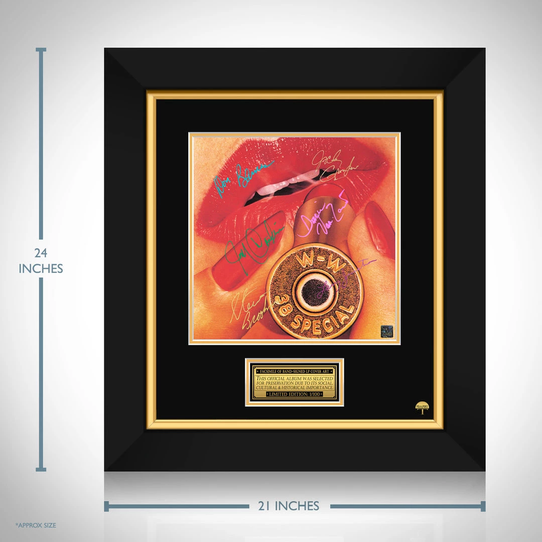 RARE-T .38 Special - Rockin’ Into The Night LP Cover Limited Signature Edition Studio Licensed Custom Frame 3 RARE-T .38 Special - Rockin’ Into The Night LP Cover Limited Signature Edition Studio Licensed Custom Frame
