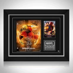 RARE-T Spider-Man No Way Home Transcript Limited Signature Edition Studio Licensed Custom Frame Limited Edition Frames
