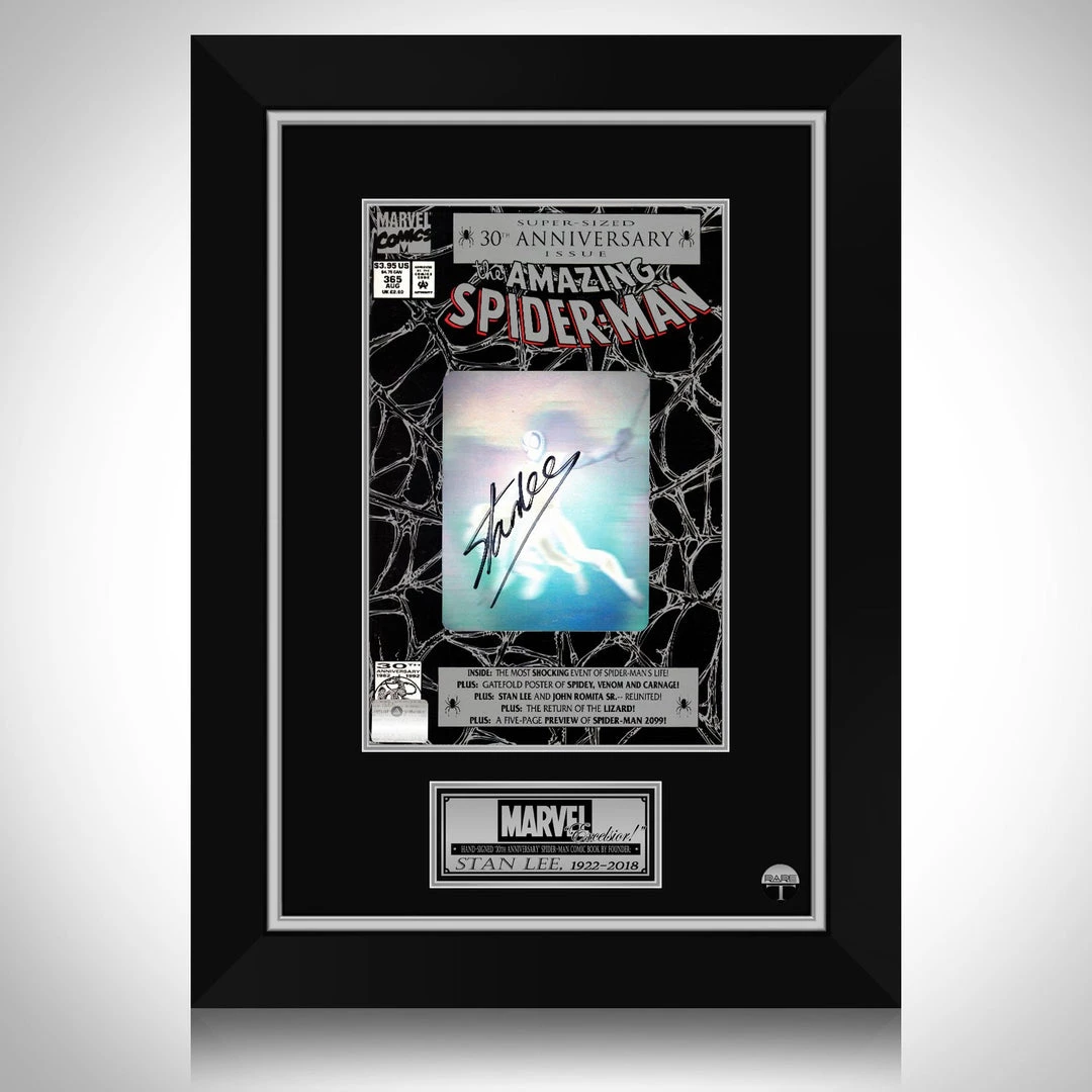 APW Signed Memorabilia Spider-Man- Hand-Signed Amazing Spider-Man #365 Hologram Comic Book By Stan Lee Custom Frame 1 APW Signed Memorabilia Spider-Man- Hand-Signed Amazing Spider-Man #365 Hologram Comic Book By Stan Lee Custom Frame