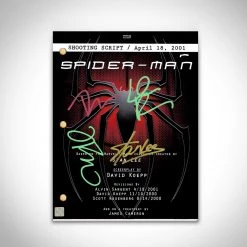 RARE-T Spider-Man Movie Script Limited Signature Edition Studio Licensed Custom Frame Limited Edition Frames