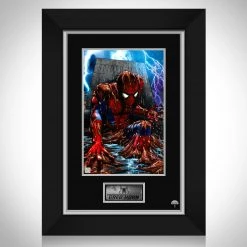 VAULT COLLECTIBLES Spider-Man 'Spider-Man Death' Hand-Signed Artwork Print By Artist Greg Horn Custom Frame Signed Memorabilia