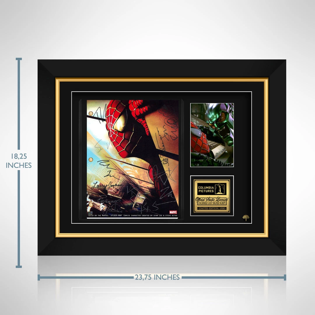 RARE-T Spider-Man Movie Script Limited Signature Edition Studio Licensed Custom Frame 8 RARE-T Spider-Man Movie Script Limited Signature Edition Studio Licensed Custom Frame