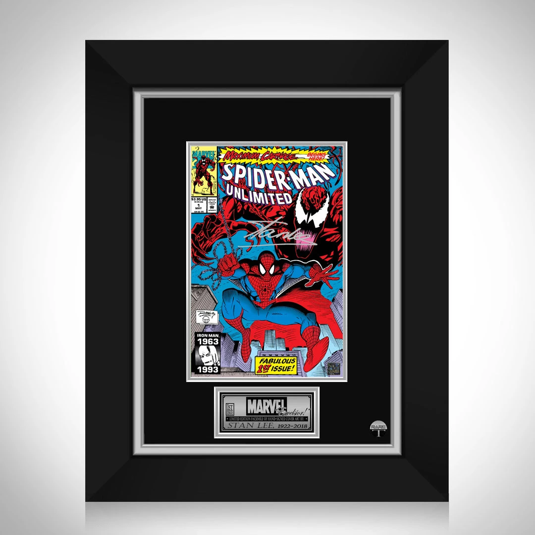 RARE-T Limited Edition Frames Spider-Man Unlimited #1 Stan Lee Limited Signature Edition Comic Book Cover Art Custom Frame 1 RARE-T Limited Edition Frames Spider-Man Unlimited #1 Stan Lee Limited Signature Edition Comic Book Cover Art Custom Frame