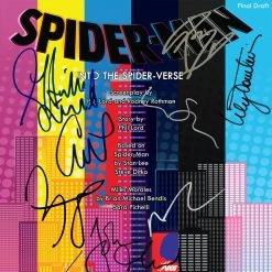 RARE-T Spider-Man Into The Spider-Verse Script Limited Signature Edition Studio Licensed Custom Frame