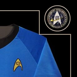 APW Star Trek Sweater With Hand-Signed Photo By Leonard Nimoy Rare-T Exclusive Custom Frame Signed Memorabilia