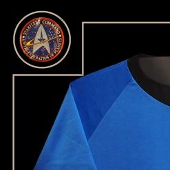 APW Star Trek Sweater With Hand-Signed Photo By Leonard Nimoy Rare-T Exclusive Custom Frame Signed Memorabilia
