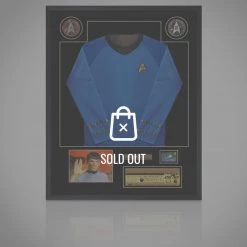 APW Star Trek Sweater With Hand-Signed Photo By Leonard Nimoy Rare-T Exclusive Custom Frame Signed Memorabilia