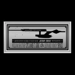 RARE-T Star Trek Captain Kirk And Spock Pointing Photo Frame Limited Signature Edition Studio Licensed Custom Frame