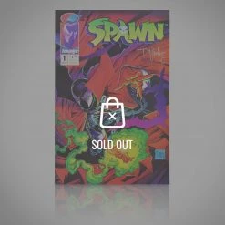 Rare-T Spawn #1 - Handsigned By Todd Mcfarlane Comic Book