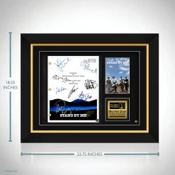 RARE-T Stand By Me Movie Script Limited Signature Edition Studio Licensed Custom Frame Limited Edition Frames