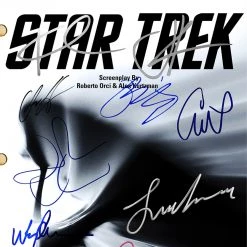 RARE-T Star Trek The Future Begins Script Limited Signature Edition Studio Licensed Custom Frame