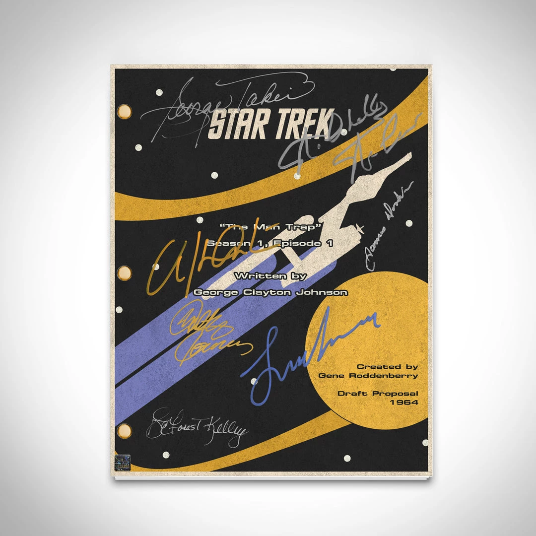RARE-T Limited Edition Frames Star Trek Original Series The Man Trap Script Limited Signature Edition Studio Licensed Custom Frame 2 RARE-T Limited Edition Frames Star Trek Original Series The Man Trap Script Limited Signature Edition Studio Licensed Custom Frame