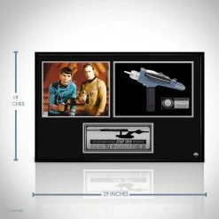 RARE-T Star Trek- Phaser Gun Limited Signature Edition Studio Licensed Photo Custom Frame