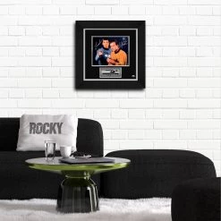 RARE-T Star Trek Captain Kirk And Spock Pointing Photo Frame Limited Signature Edition Studio Licensed Custom Frame