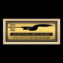 APW Star Trek- TNG 'The Modala Imperative #1' Hand-Signed Comic Book By Patrick Stewart Custom Frame