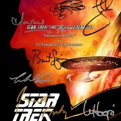 RARE-T Limited Edition Frames Star Trek The Next Generation Script Limited Signature Edition Studio Licensed Custom Frame