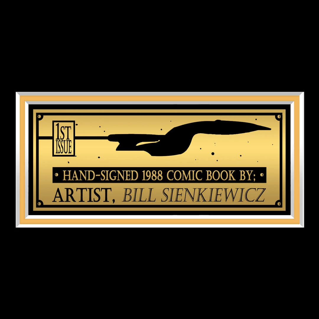 Rare-T Signed Comic Memorabilia Star Trek The Next Generation (1988) #1 - Hand-Signed By Artist Bill Sienkiewicz Comic Book 6 Rare-T Signed Comic Memorabilia Star Trek The Next Generation (1988) #1 - Hand-Signed By Artist Bill Sienkiewicz Comic Book