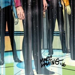APW Star Trek Waypoint #1 Hand-Signed Comic Book By Artist Mark Laming Custom Frame Signed Memorabilia