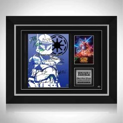 RARE-T Star Wars The Clone Wars Script Limited Signature Edition Studio Licensed Custom Frame Limited Edition Frames