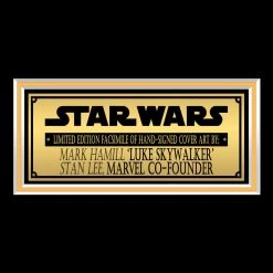 RARE-T Star Wars #1 Stan Lee & Mark Hamill Limited Signature Edition Comic Book Cover Art Custom Frame Limited Edition Frames