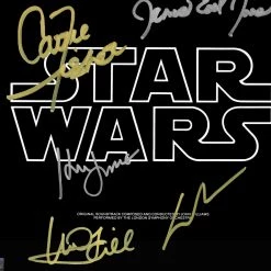 RARE-T Star Wars A New Hope Soundtrack Limited Signature Edition Platinum LP Custom Frame Limited Edition Frames