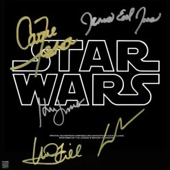 RARE-T Star Wars A New Hope Soundtrack Limited Signature Edition Gold LP Custom Frame Limited Edition Frames
