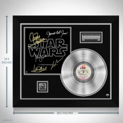 RARE-T Star Wars A New Hope Soundtrack Limited Signature Edition Platinum LP Custom Frame Limited Edition Frames