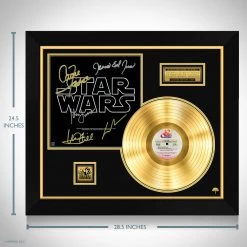 RARE-T Star Wars A New Hope Soundtrack Limited Signature Edition Gold LP Custom Frame Limited Edition Frames