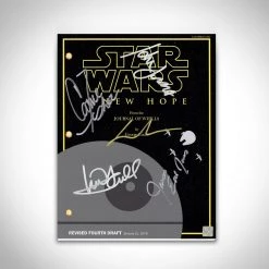 RARE-T Star Wars A New Hope Script Limited Signature Edition Studio Licensed Custom Frame Limited Edition Frames