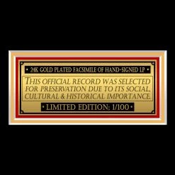 RARE-T Stevie Ray Vaughan Soul To Soul Limited Signature Edition Studio Licensed Gold LP Custom Frame Limited Edition Frames