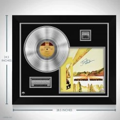 Rare-T Limited Edition Frames Stevie Wonder Innervisions Limited Signature Edition Studio Licensed Platinum LP Custom Frame