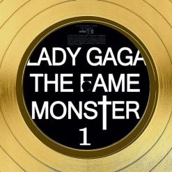 RARE-T Limited Edition Frames Lady Gaga The Fame Monster Gold LP Limited Signature Edition Studio Licensed Custom Frame