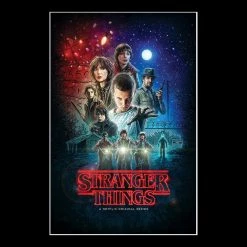 RARE-T Limited Edition Frames Stranger Things Script Limited Signature Edition Studio Licensed Custom Frame