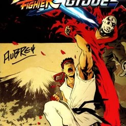 Rare-T Street Fighter X G.I.Joe (2016) #1 - Hand-Signed Comic Book By Writer Aubrey Sitterson Custom Frame