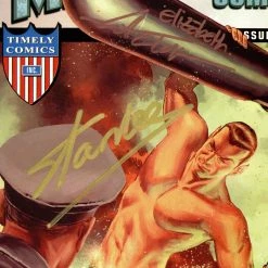Rare-T Sub-Mariner Comics 70Th Anniversary #1 Hand-Signed By Mitch Breitweiser & Stan Lee Custom Frame Signed Comic Memorabilia