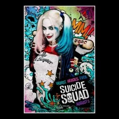 RARE-T Limited Edition Frames Suicide Squad Script Limited Signature Edition Studio Licensed Custom Frame